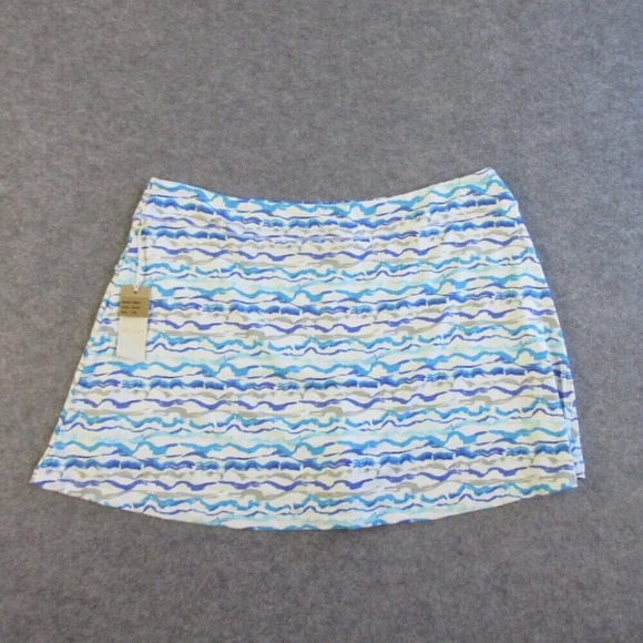 Escape Habitat Womens Mini Skirt Skort XXL Blue Rayon Performance Golf 368 - Picture 10 of 12